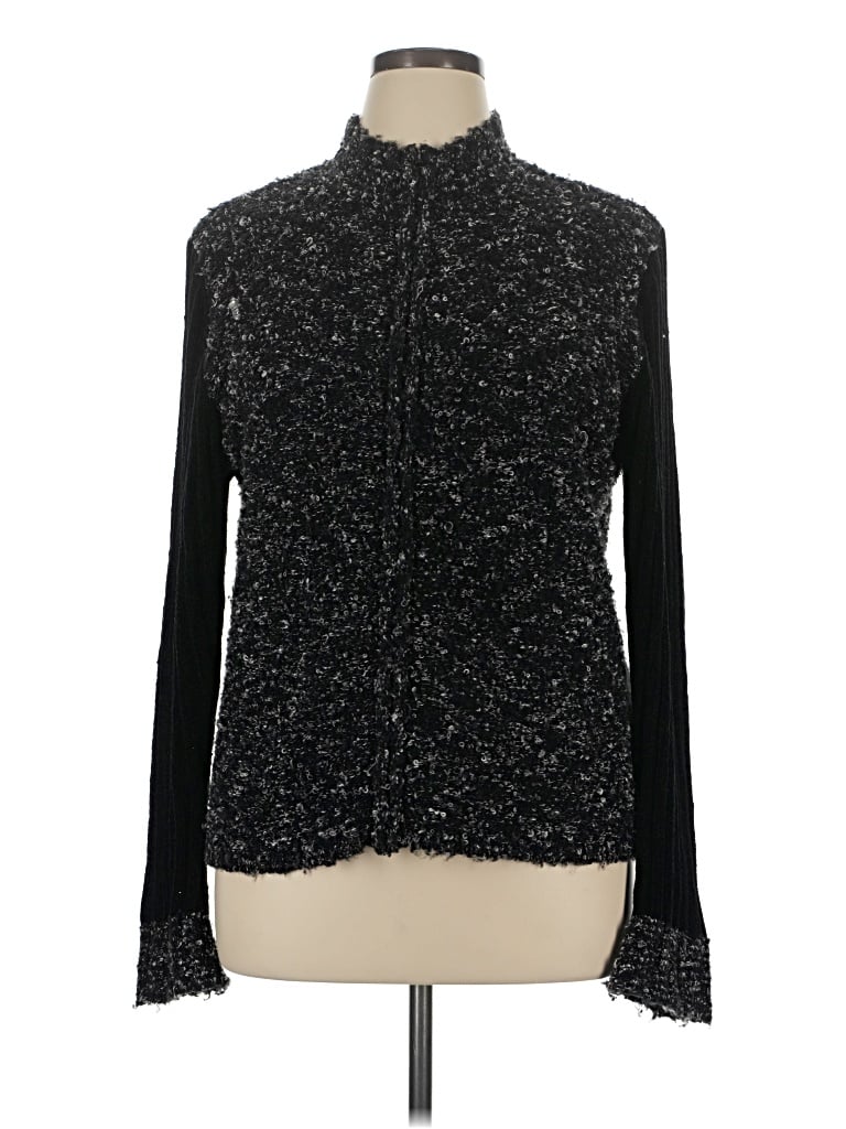 Pre-owned Coldwater Creek Cardigan Sweater In Black