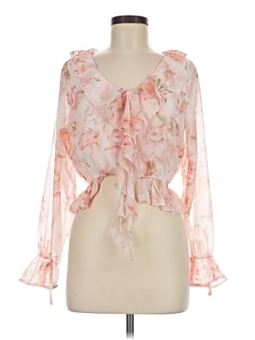 No Comment 3/4 Sleeve Blouse (view 1)