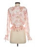 No Comment 100% Polyester Pink 3/4 Sleeve Blouse Size M - photo 2