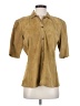 Jil Sander Tan 3/4 Sleeve Button-Down Shirt Size EU (IT) 40 / US 4 - photo 1