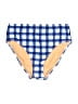 J.Crew Plaid Blue Swimsuit Bottoms Size L - photo 1