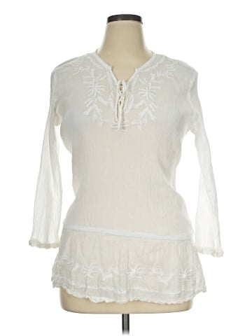Lauren Jeans Co. 3/4 Sleeve Blouse (view 1)