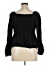 Old Navy 100% Rayon Black Long Sleeve Blouse Size XL - photo 2