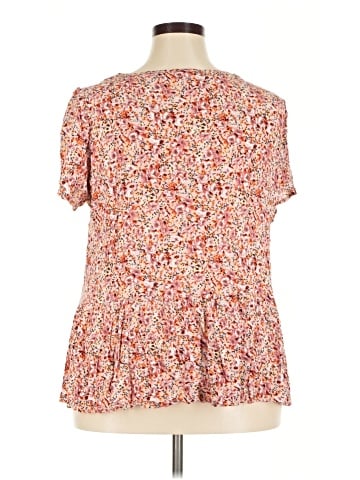 Indigo Rose Short Sleeve Blouse (view 2)