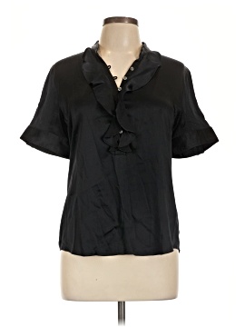 Theory Short Sleeve Silk Top (view 1)