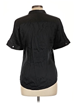 Theory Short Sleeve Silk Top (view 2)
