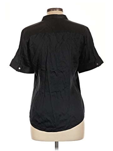 Theory Short Sleeve Silk Top (view 2)