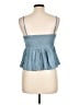 American Eagle Outfitters 100% Polyester Blue Sleeveless Top Size L - photo 2