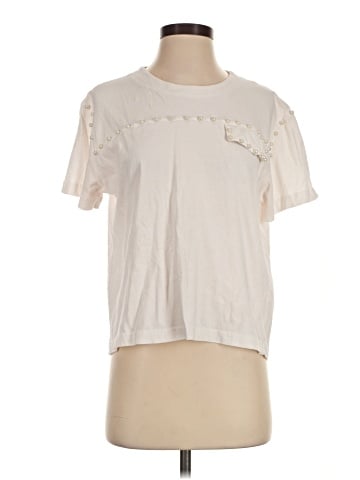 Zara W&B Collection Short Sleeve Top (view 1)