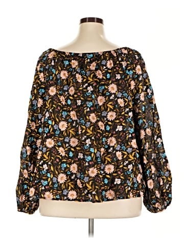 a.n.a. A New Approach Long Sleeve Blouse (view 2)