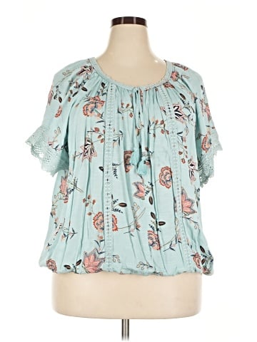 American Rag Cie Short Sleeve Blouse (view 1)