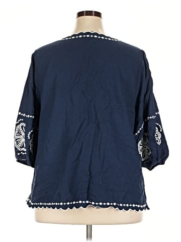 Calypso St. Barth 3/4 Sleeve Blouse (view 2)