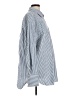 Gap 100% Cotton Stripes Blue Long Sleeve Button-Down Shirt Size L (tall) - photo 4