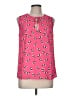ModCloth 100% Polyester Pink Sleeveless Blouse Size M - photo 1