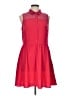Maison Jules 100% Polyester Solid Red Casual Dress Size L - photo 1