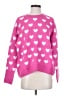 Vince Camuto Hearts Pink Pullover Sweater Size XS - photo 1