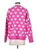 Vince Camuto Hearts Pink Pullover Sweater Size XS - photo 2