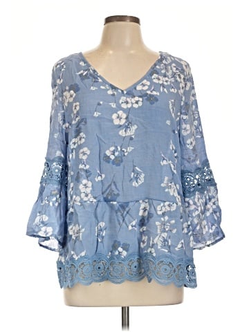 Unique Spectrum 3/4 Sleeve Blouse (view 1)