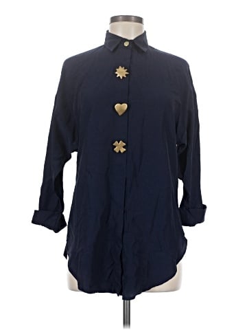R&M Richards 3/4 Sleeve Button-Down Shirt (view 1)