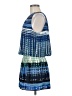Ramy Brook 100% Polyester Graphic Blue Cocktail Dress Size M - photo 5
