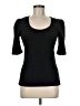 Deletta Black Short Sleeve Top Size M - photo 1