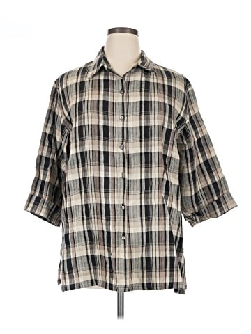 Chico's Design 3/4 Sleeve Button-Down Shirt (view 1)