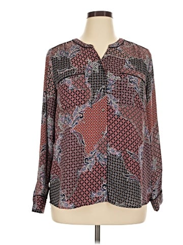 Roz & Ali Long Sleeve Blouse (view 1)