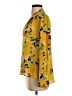 Rose + Olive 100% Polyester Yellow 3/4 Sleeve Blouse Size S - photo 5
