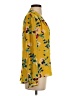 Rose + Olive 100% Polyester Yellow 3/4 Sleeve Blouse Size S - photo 4