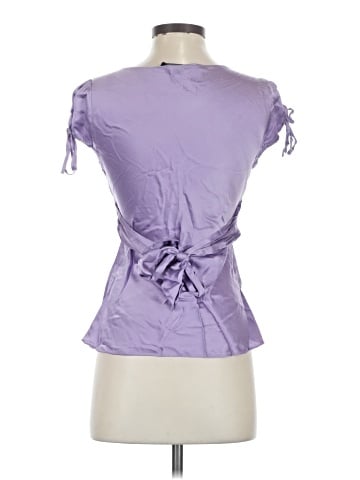 Express Design Studio Short Sleeve Silk Top (view 2)