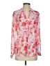 Kut from the Kloth 100% Polyester Floral Pink Long Sleeve Blouse Size S - photo 1