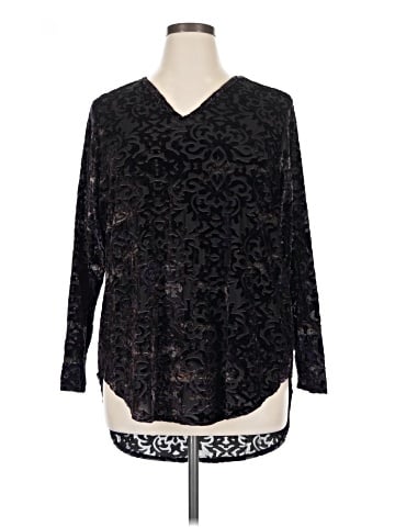 Ruff Hewn Long Sleeve Blouse (view 1)