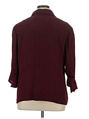 R&M Richards 3/4 Sleeve Button-Down Shirt (view 2)