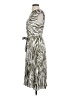 Nine West 100% Polyester Animal Print Silver Casual Dress Size S - photo 5