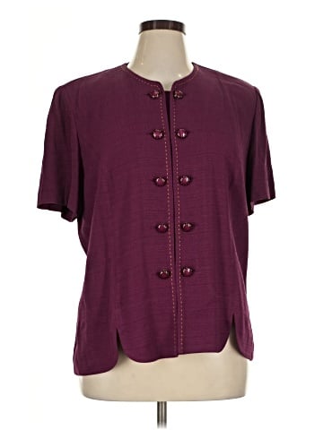 Leslie Fay Short Sleeve Blouse (view 1)
