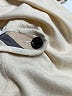 Burberry Checkered-gingham Solid Ivory pullover sweater Size M - photo 8