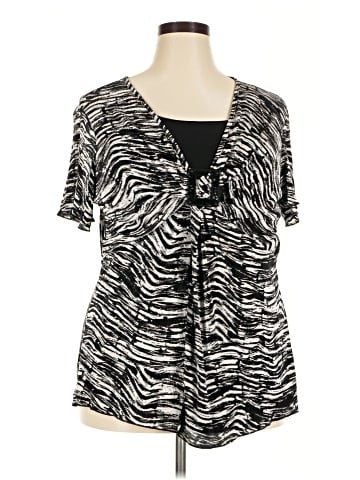 Essentials Short Sleeve Blouse (view 1)