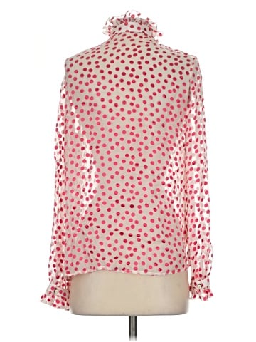 Saloni Long Sleeve Silk Top (view 2)