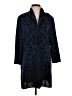 MING WANG Jacquard Black Blue Jacket Size L - photo 1