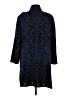 MING WANG Jacquard Black Blue Jacket Size L - photo 2