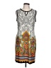 Sandra Darren Paisley Gray Cocktail Dress Size 12 - photo 1