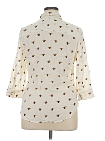 L'Agence 3/4 Sleeve Button-Down Shirt (view 2)