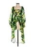 Live 4 Truth 100% Polyester Tropical Green Long Sleeve Blouse Size S - photo 1