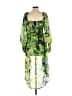 Live 4 Truth 100% Polyester Tropical Green Long Sleeve Blouse Size S - photo 2