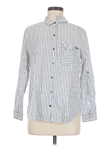 SNEAK PEEK Long Sleeve Button-Down Shirt (view 1)