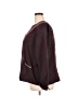 Perceptions 100% Polyester Burgundy Long Sleeve Blouse Size 24 - photo 5