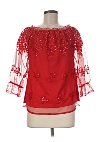 Pastel 3/4 Sleeve Blouse (view 1)