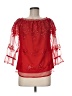 Pastel 100% Polyester Red 3/4 Sleeve Blouse Size M - photo 1