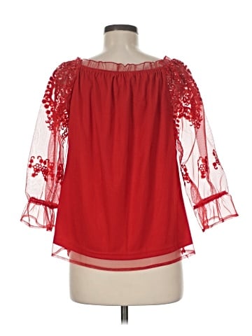 Pastel 3/4 Sleeve Blouse (view 2)