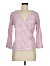 Sigrid Olsen 100% Polyester Pink 3/4 Sleeve Top Size M - photo 1